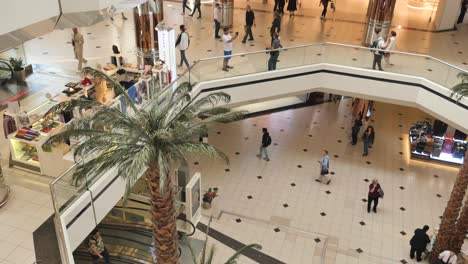 busy shopping mall interior