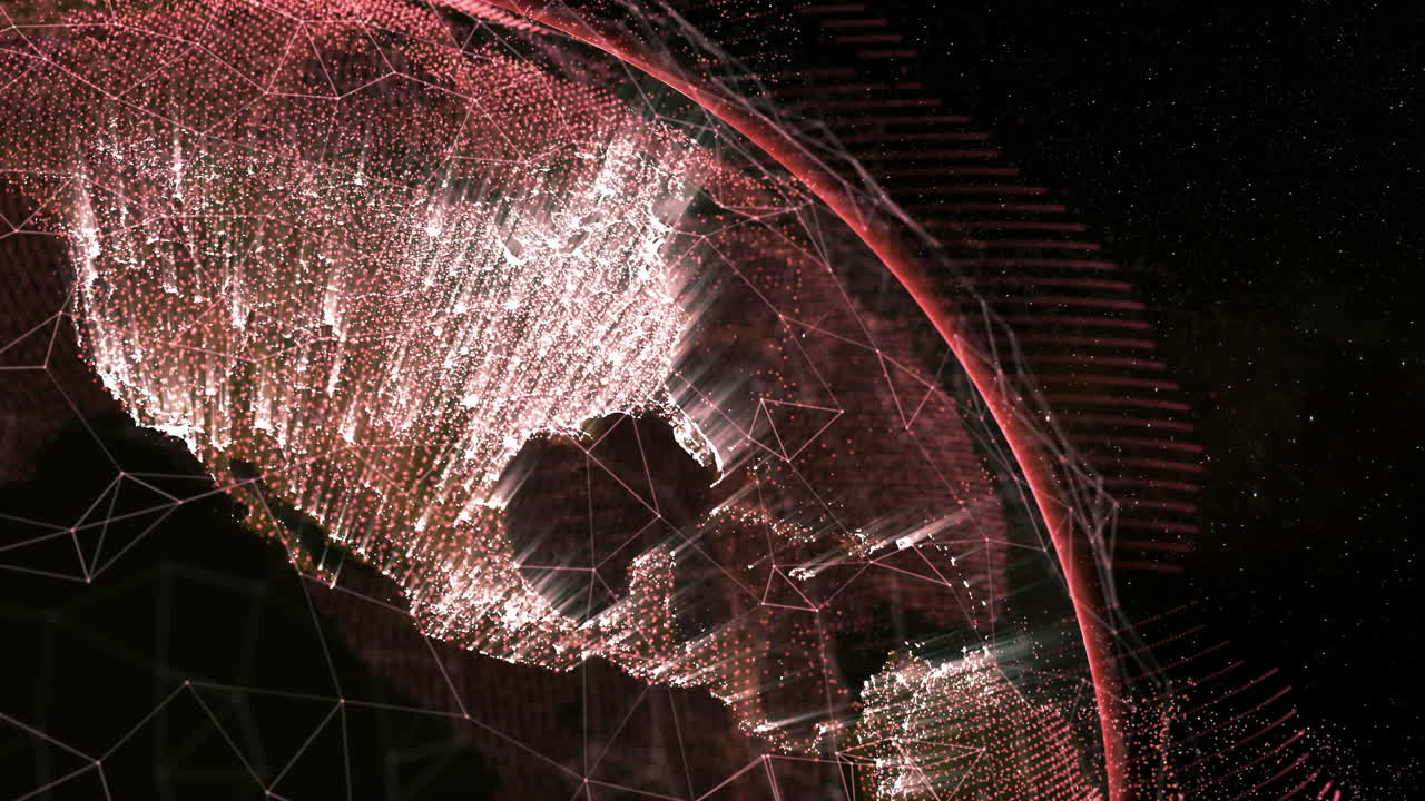 cerca de la tierra girando sobre sí misma