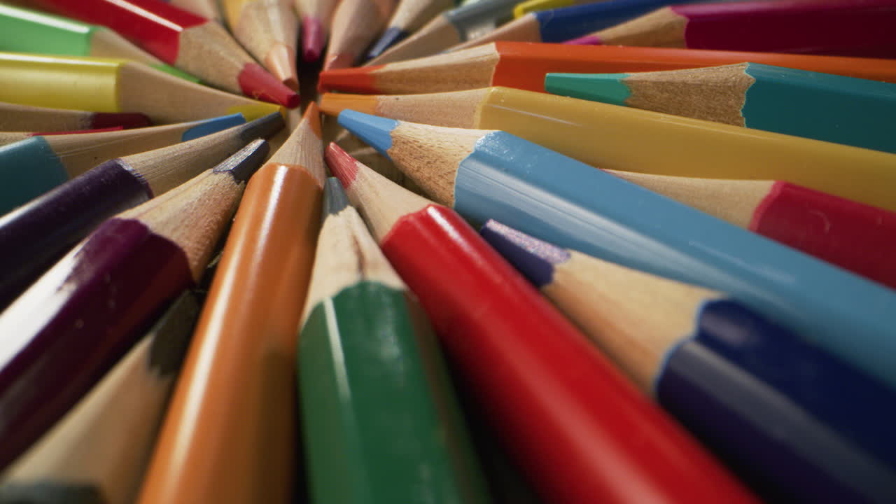 Colorful Pencils Close-up