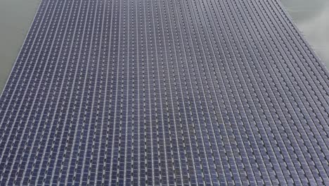 floating solar panels on top of a water reservoir