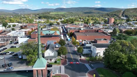 waynesboro virginia small town america aerial