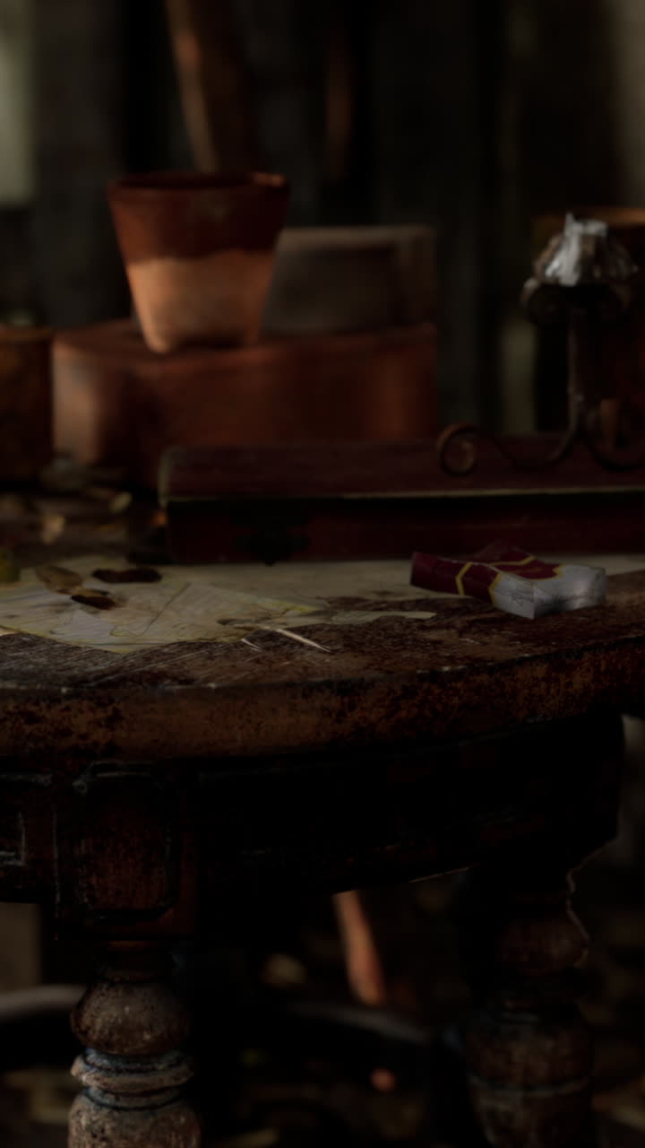 arruinado abandonado cubierto de plantas interior