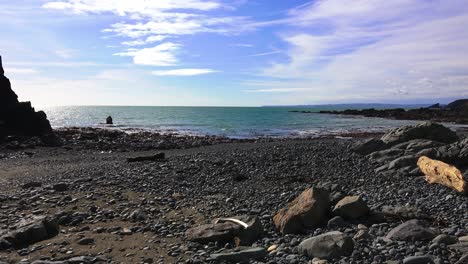 ireland epic locations tranquil scene deserted beach at low tide copper coastwaterford ireland early morning in spring