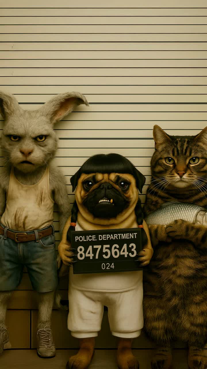 Furry criminals an uniquely amusing mugshot collection featuring adorable animals and pets
