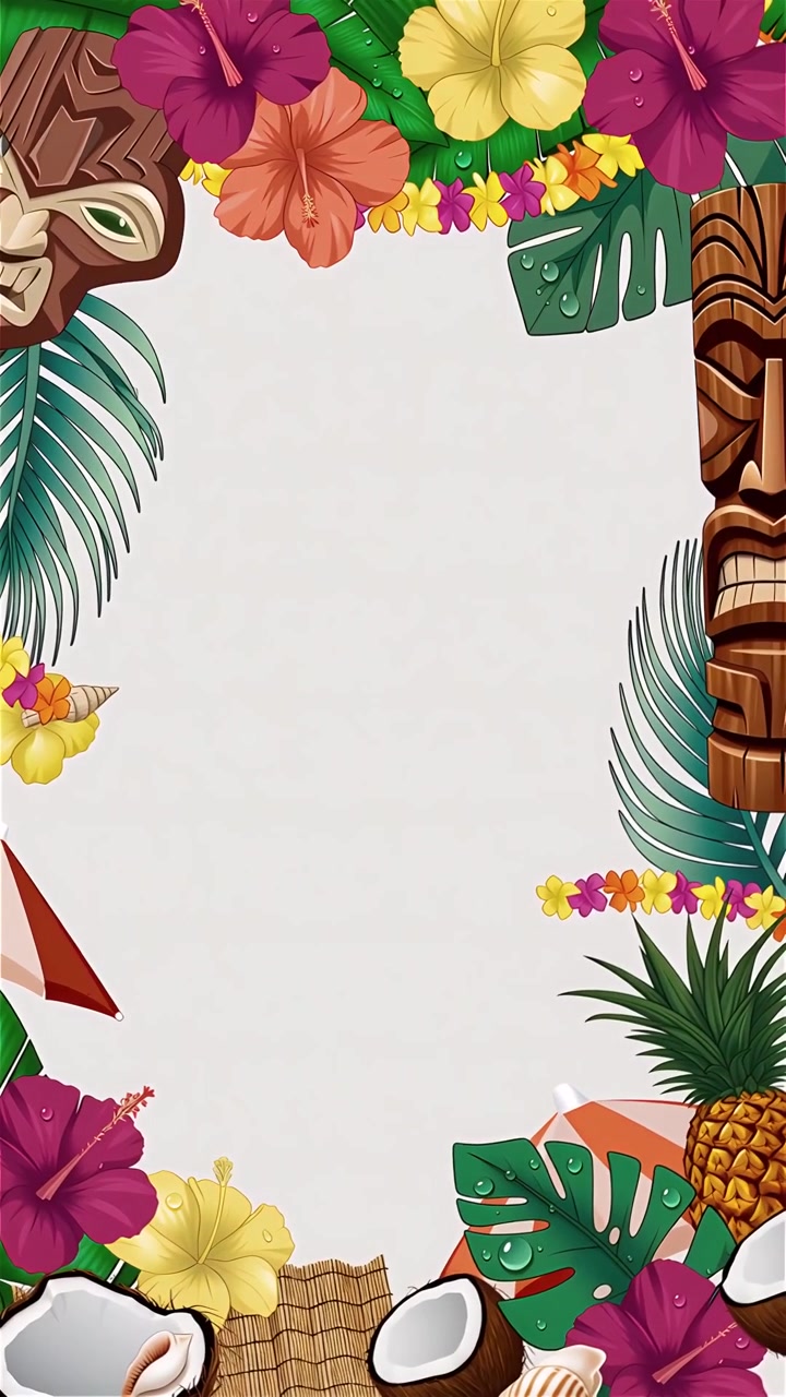 Animazione di Sfondo Estivo Tropicale 4K