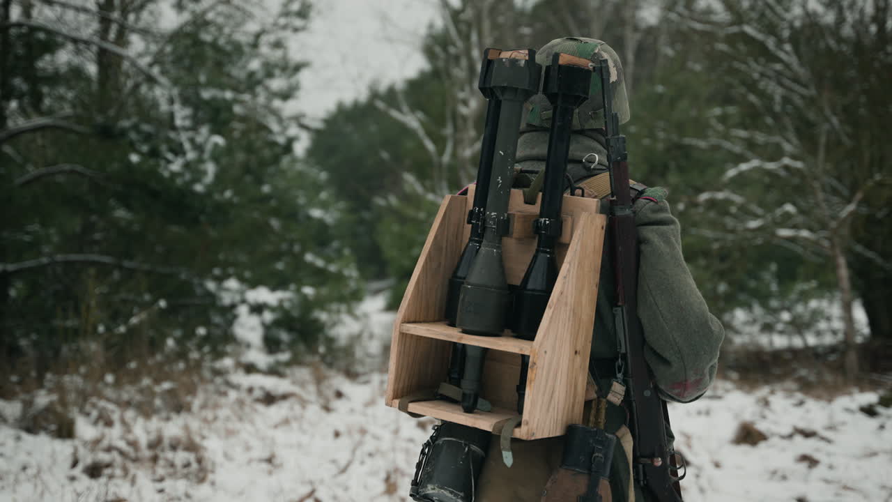 German Soldier in Winter War Uniform