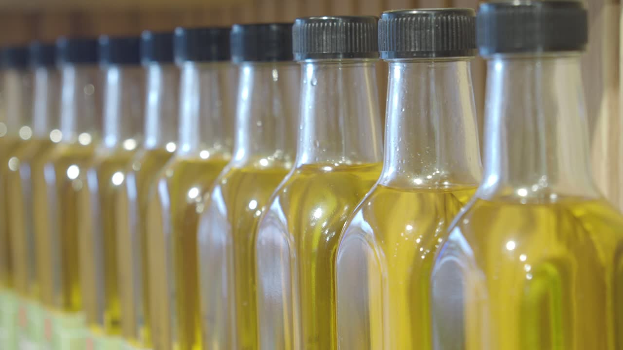 botellas de aceite de cocción