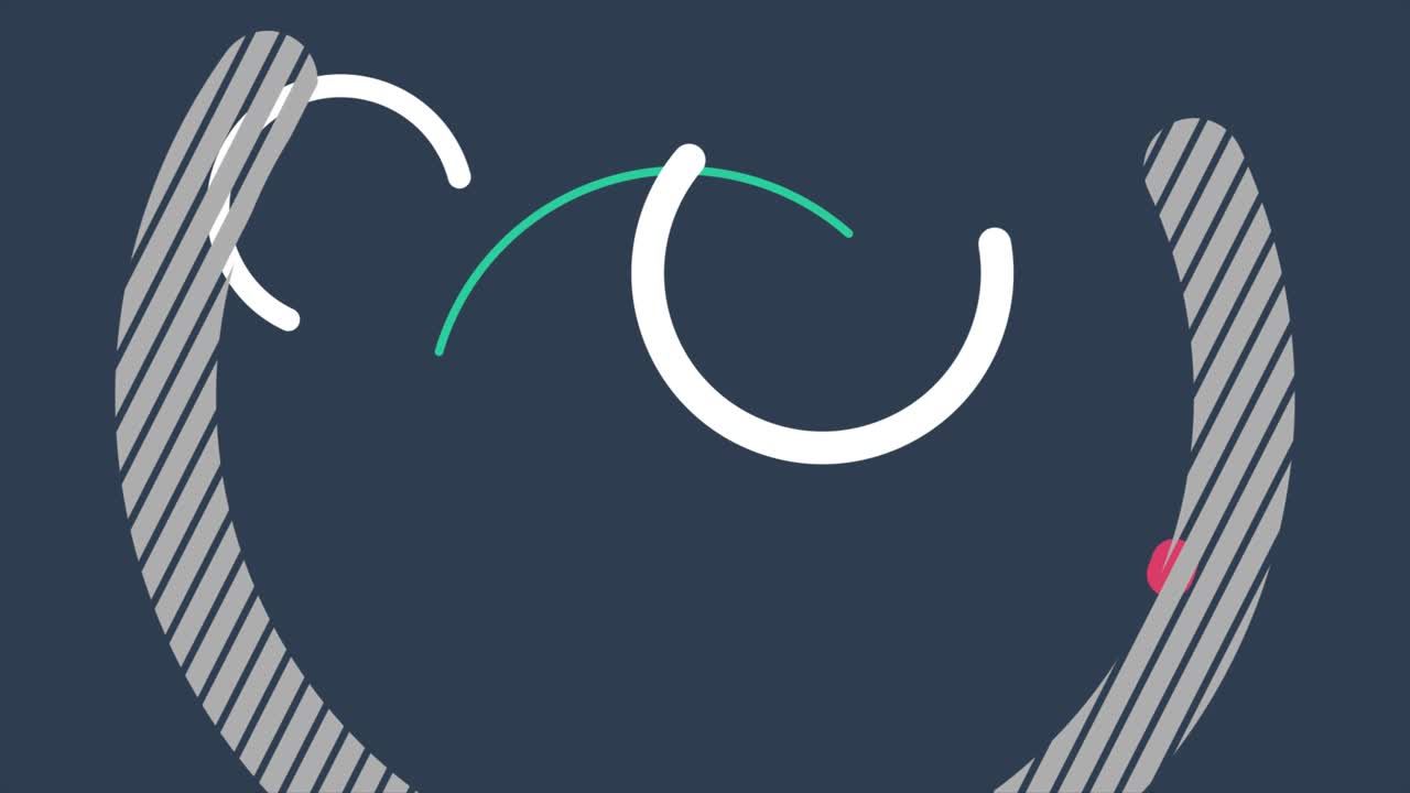 Abstract Animated Geometric Shapes and Lines Background Loop