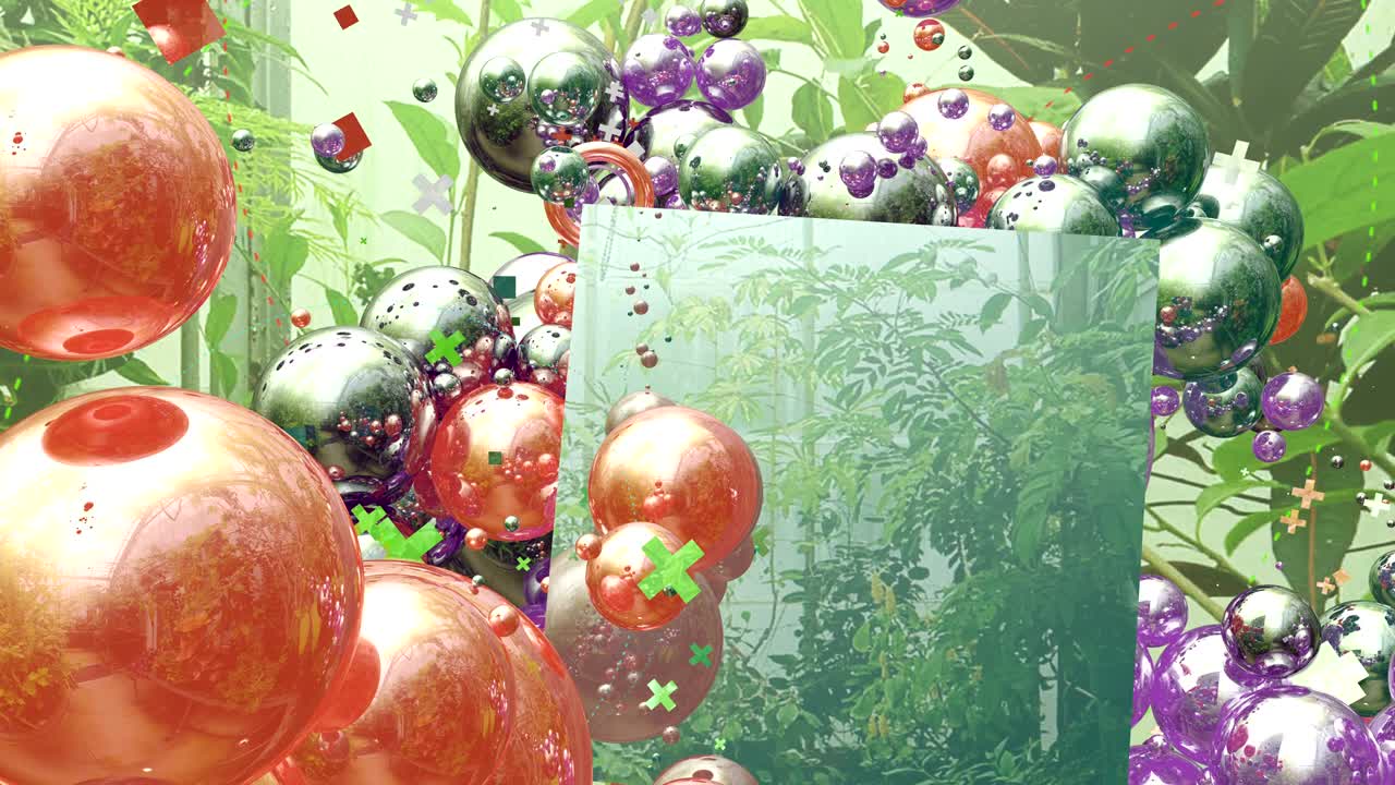 다양한 패턴을 만드는 많은 구들로 만들어진 배경입니다.