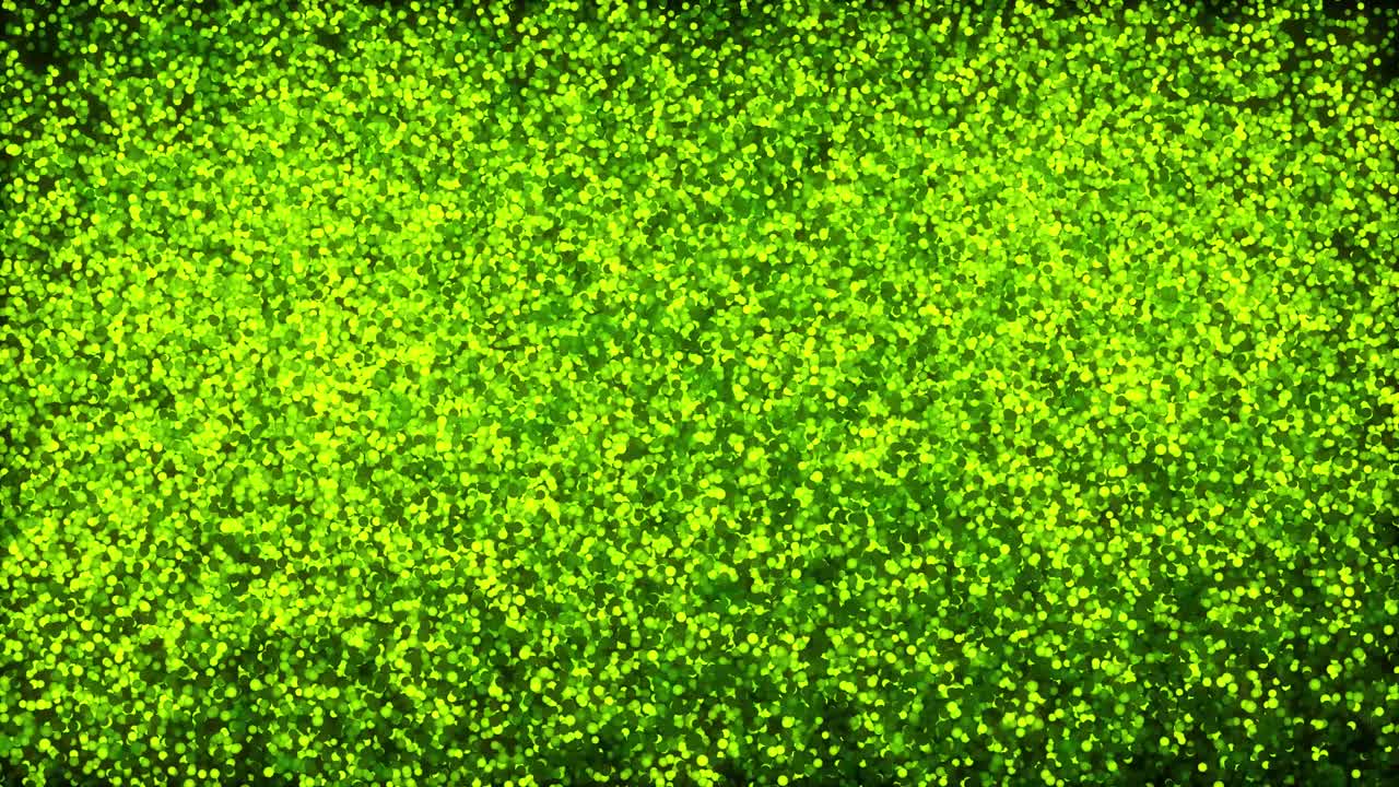 3d 녹색 입자 루프 애니메이션