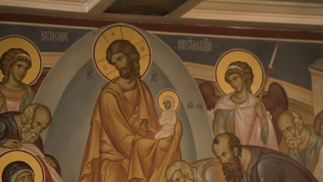 beautiful iconography in an orthodox church