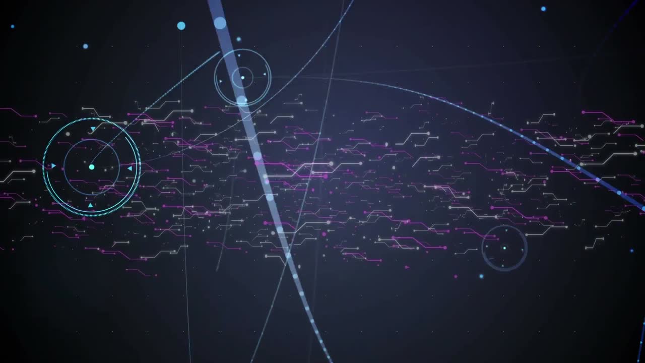Animation of scope scanning with networks of connections