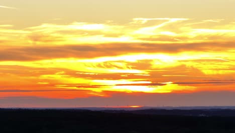 evening sky of drama and yet ground of silhouettes and tranquility