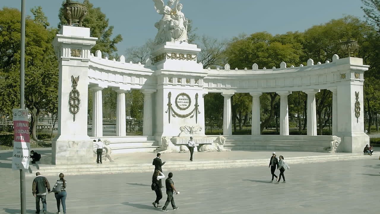 4k 100fps로 촬영된 hemiciclo a juarez cdmx 멕시코 시티