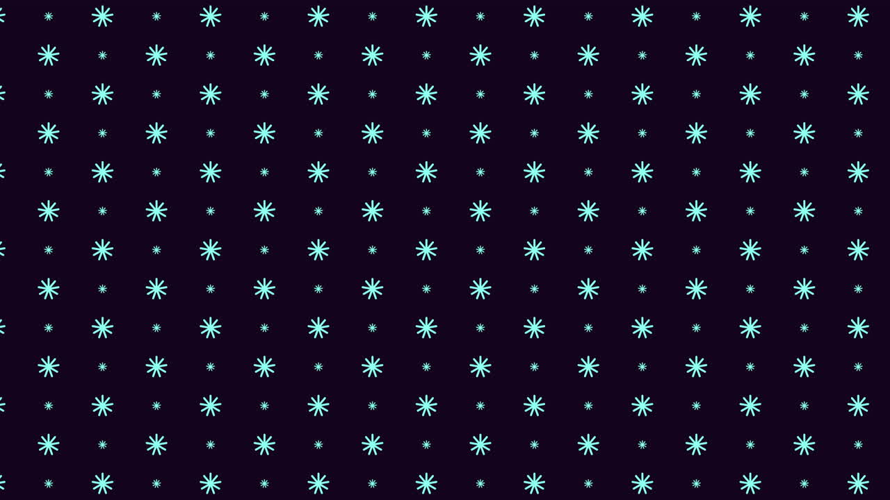 Stellar black and white pattern small blue stars on dark background