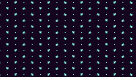 patrón estelar blanco y negro pequeñas estrellas azules en fondo oscuro