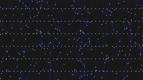 Los-Puntos-Conectados-Crean-Un-Fascinante-Patrón-De-Cuadrícula-Sobre-Un-Fondo-Negro
