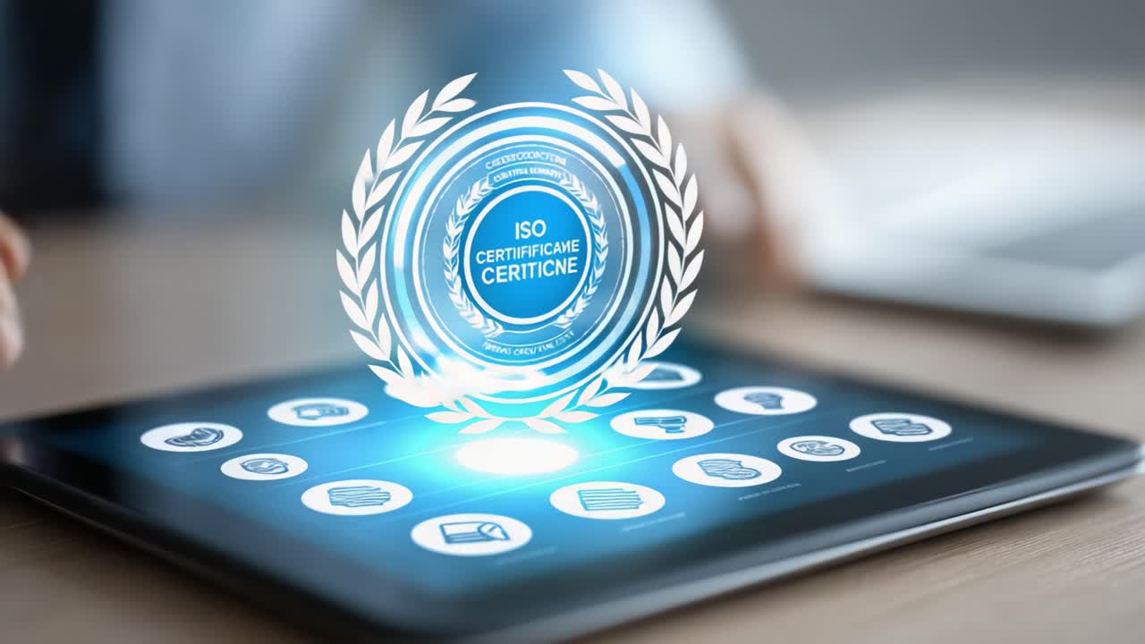 Demonstrating ISO Certification via Touchscreen Interface: A Seamless Interaction with Digital Certification in Modern Technology
