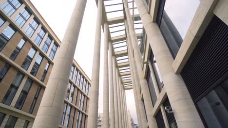 modern architecture with columns