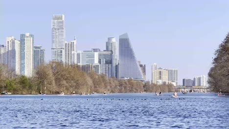 austin skyline from the river