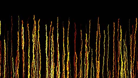 abstract creative looped bg with curled lines like yellow trails on surface. lines form swirling pattern like curle noise. abstract 3d looping flowing animation as bright creative festive bg