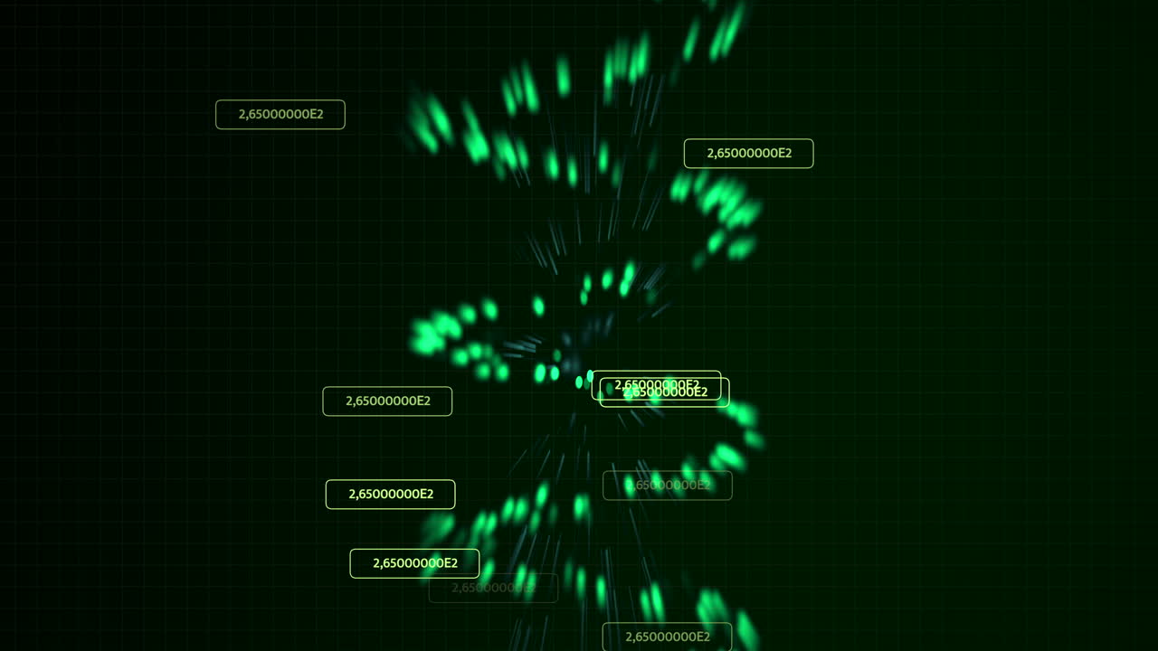 Flashing Fluorescent Lights Simulate DNA Analysis test Process