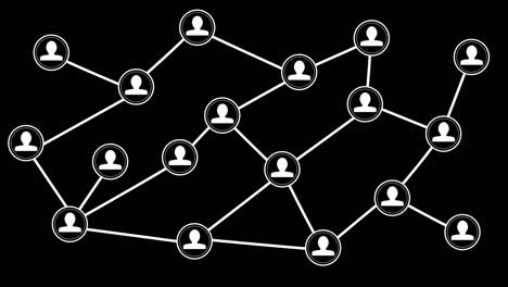 network of connected people