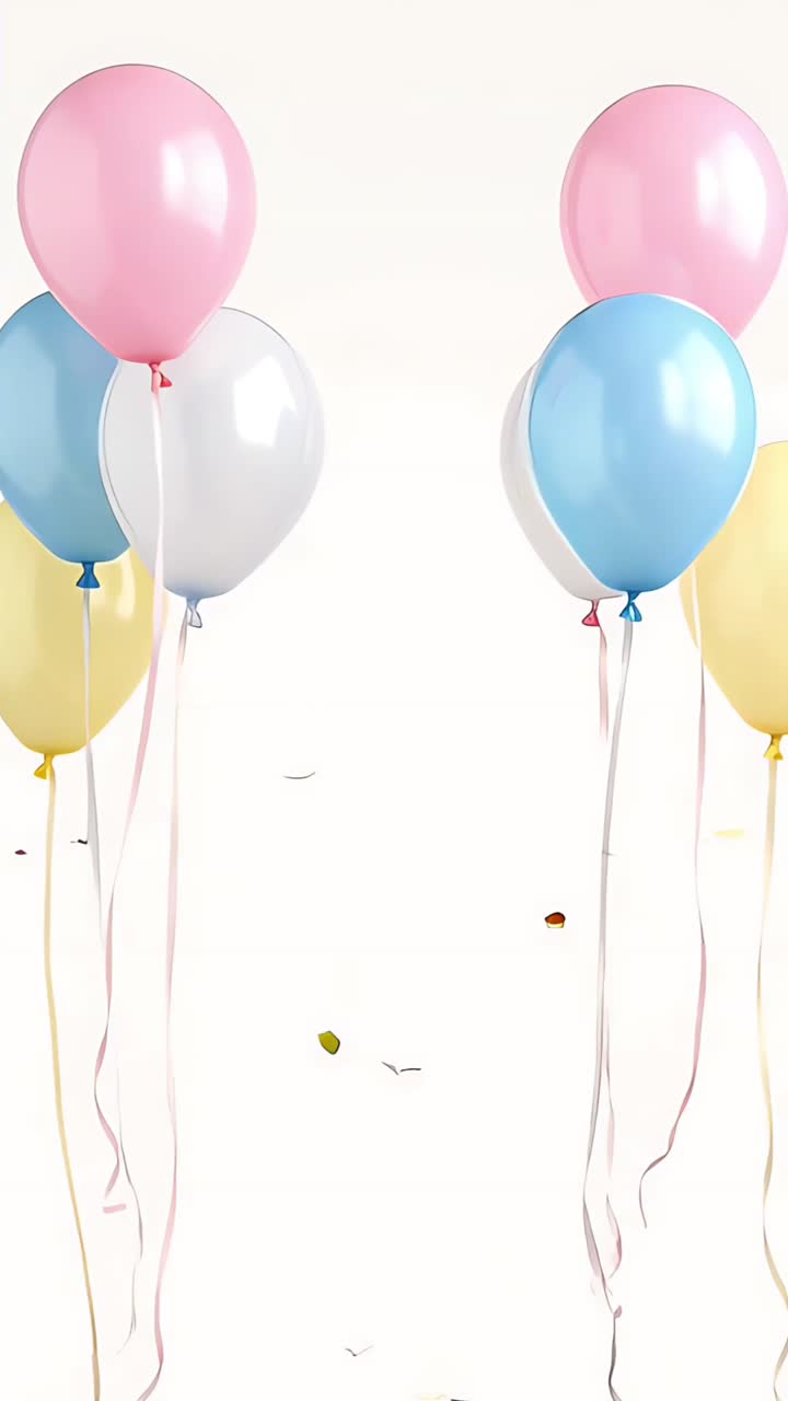 Sfondio di compleanno con palloncini