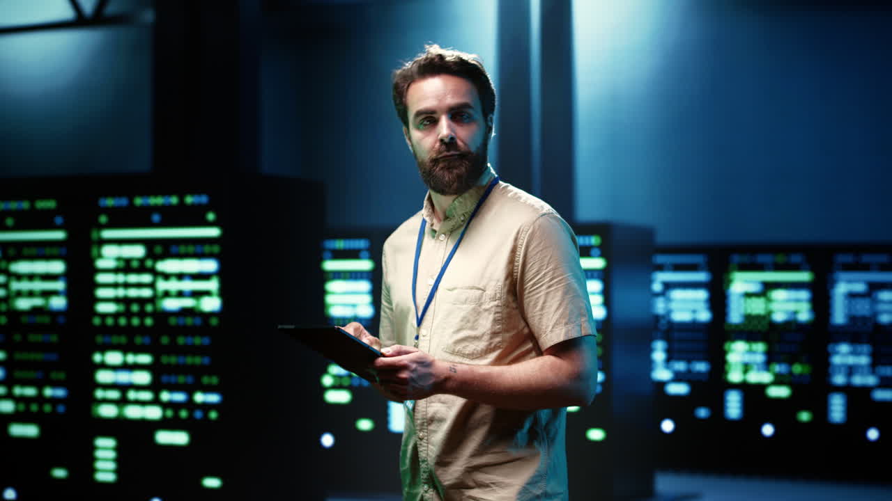 el trabajador hace el reacondicionamiento del sistema de servidor.