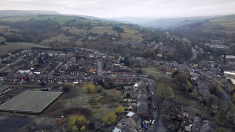 typical working class industrial town, village in the heart of the west yorkshire pennies hills