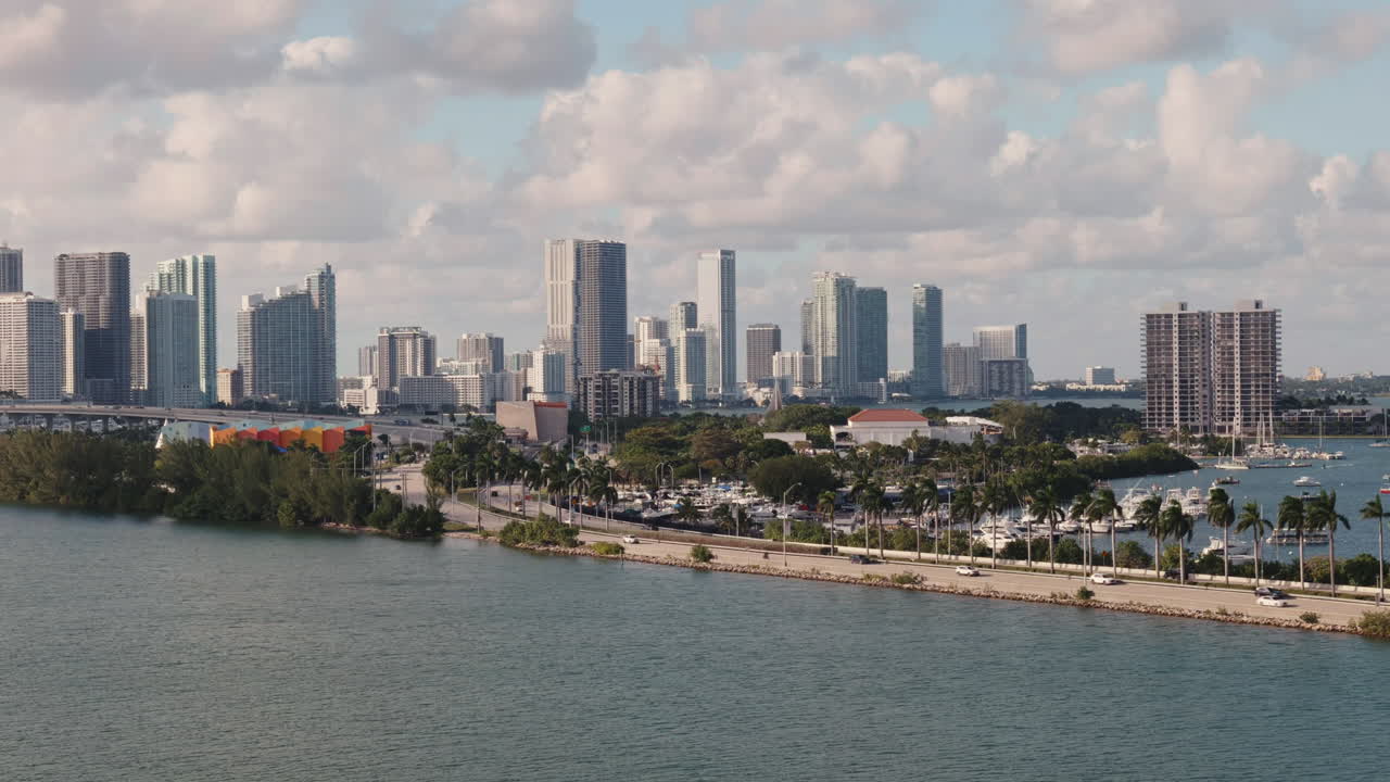 Miami Skyline and Waterfront View