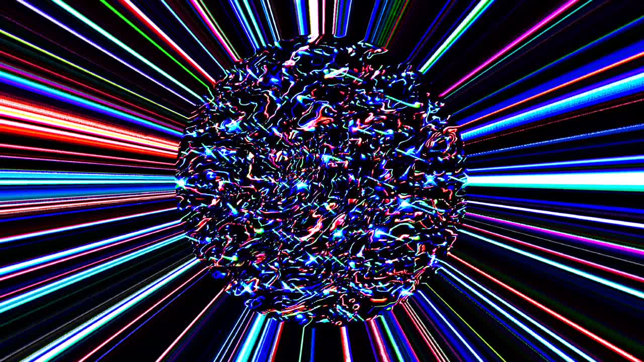 videos que brillan, brillan brillantemente que regulan movimientos sutiles con rayas de colores