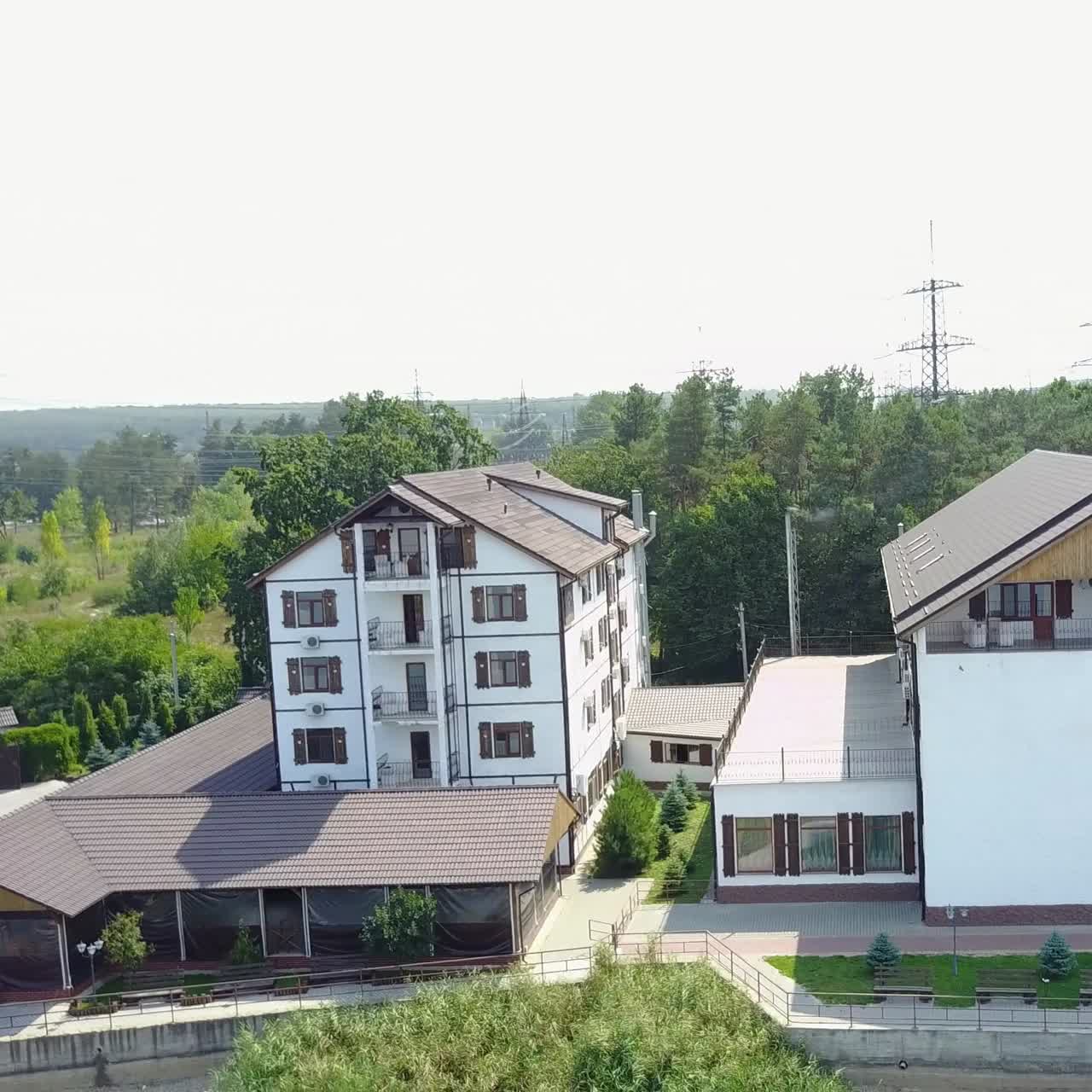 Man Drinking Coffee At Balcony