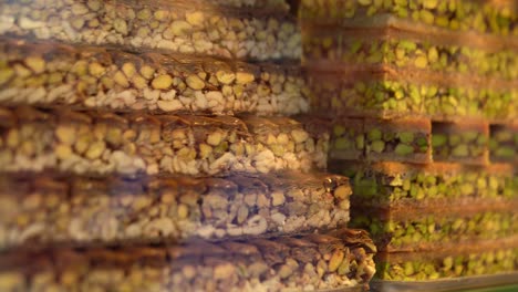 baklava candies in the local arabian sweets shop