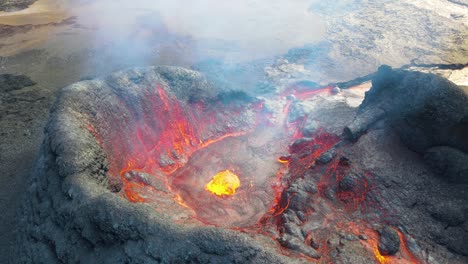 islandia fagradalsfjall volcán erupción drone aéreo