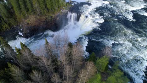 ristafallet waterfall in the western part of jamtland is listed as one of the most beautiful waterfalls in sweden.