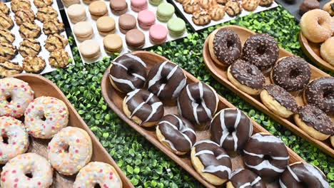 savouries and sweets are displayed during the gulf food exhibition in the united arab emirates