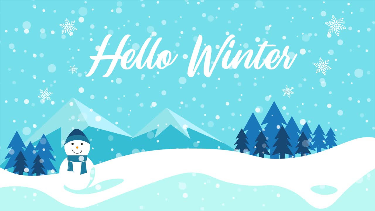 안녕하세요 겨울 만화 애니메이션 소개