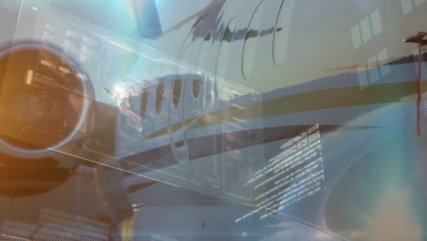 avión estacionado en un aeropuerto