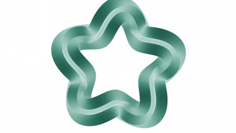 diseño gráfico de estrellas teal 3d