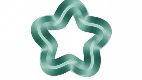 teal 3d star graphic design