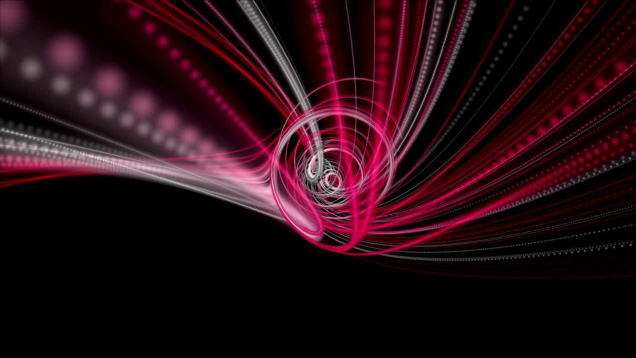Powerful animation with particle stripe object in slow motion, 4096x2304 loop 4K