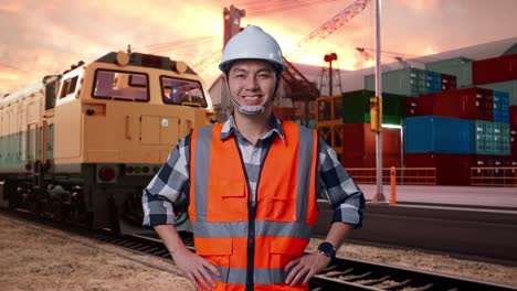 engineer at a port facility