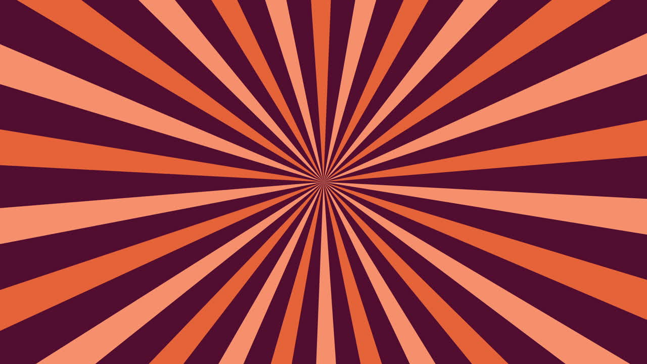 Animated Rotating Radial Sunburst Pattern Background