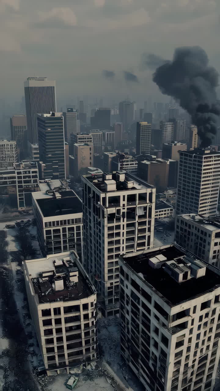 포스트 아포칼립스 도시 풍경