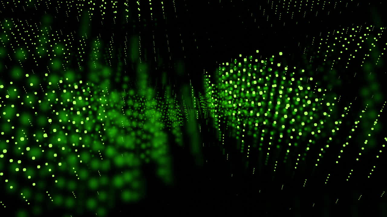 visualización de datos verdes abstractos