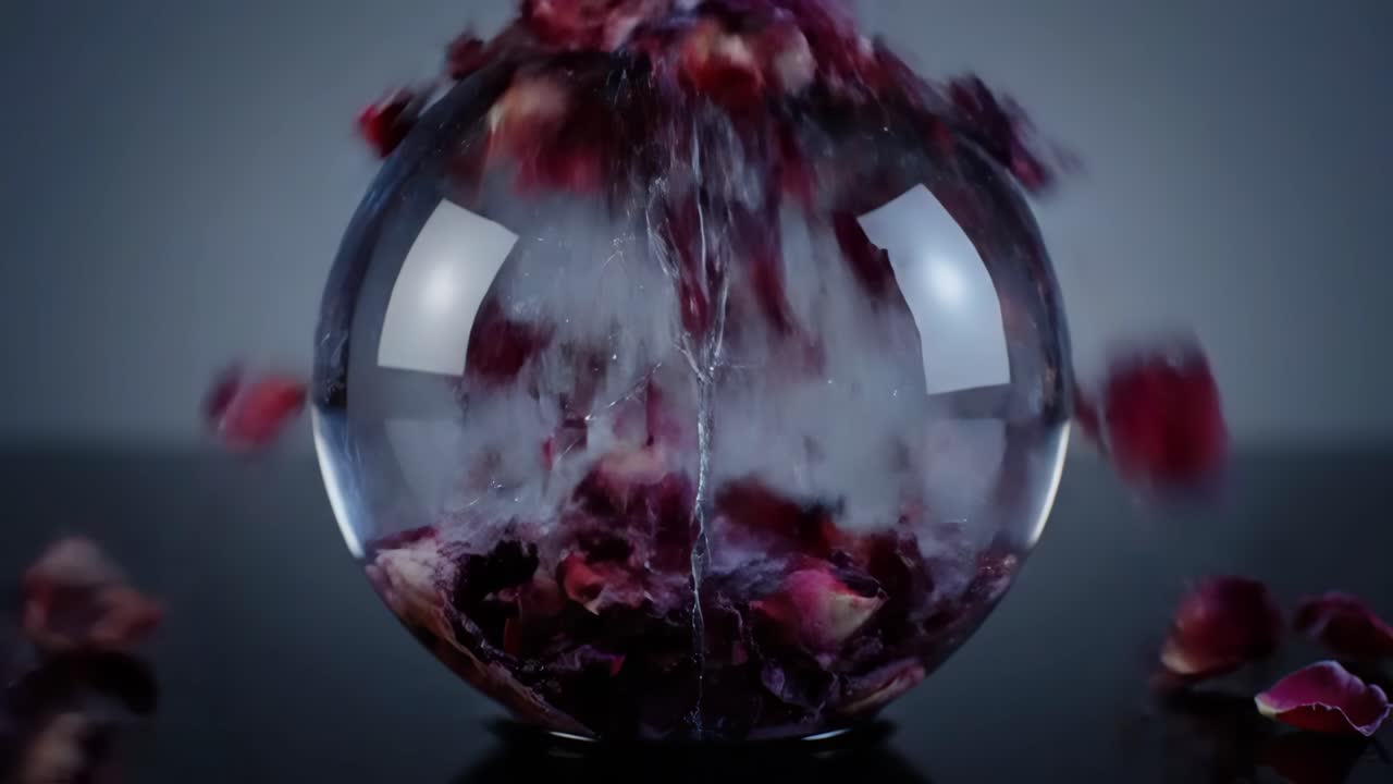 Rose Petals and Glass