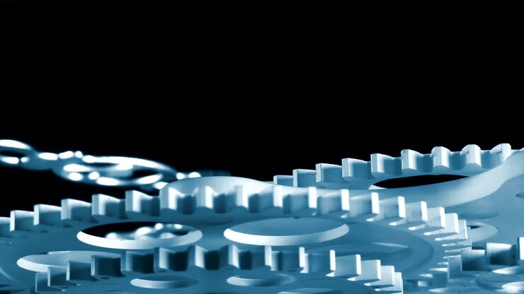 Abstract Retro Clock Gears