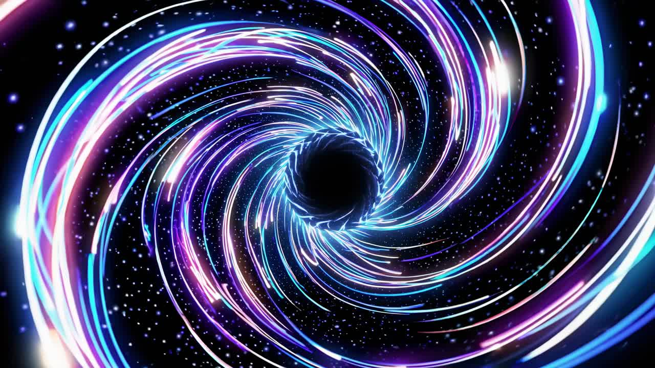Abstract Spiral Galaxy Tunnel