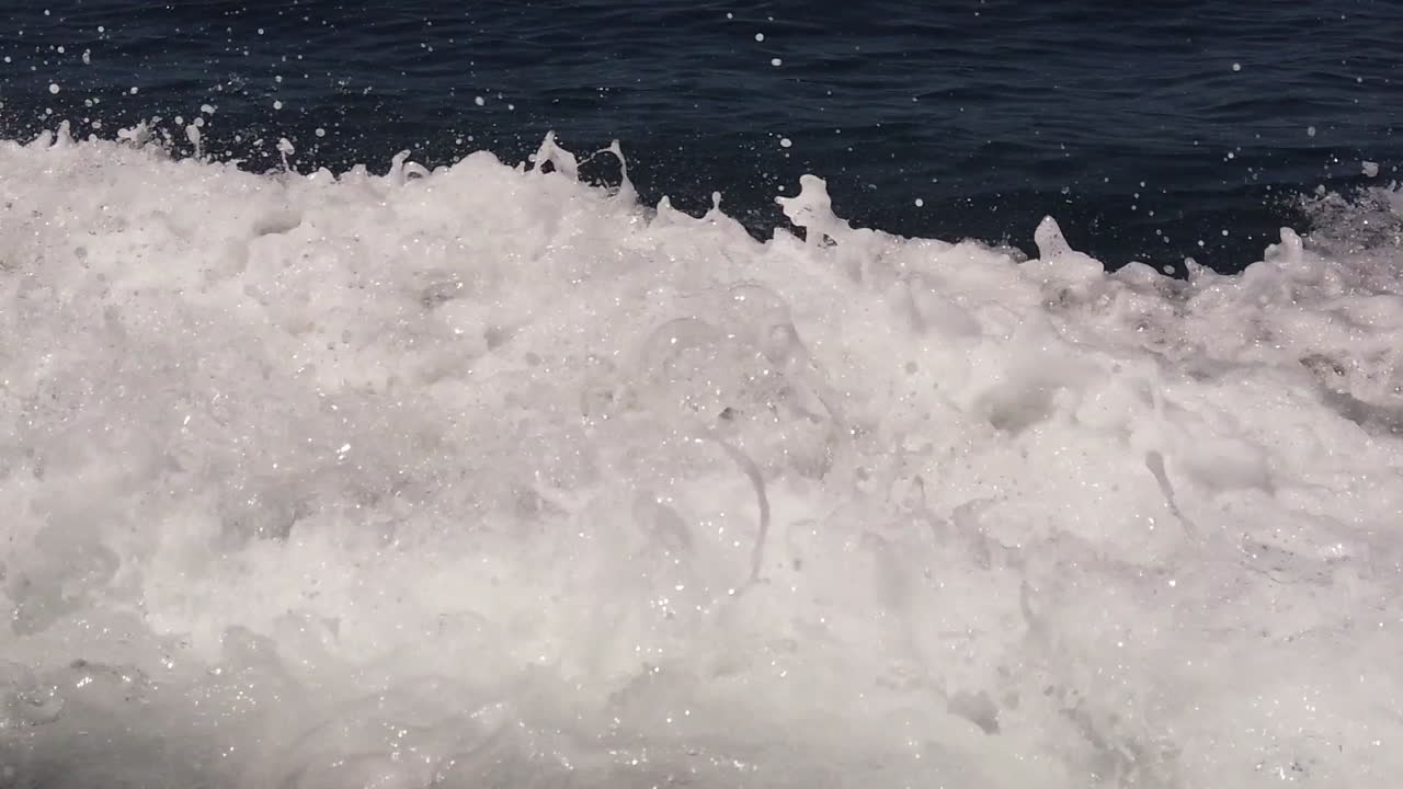 Water Splash, From a Boat, Indonesia, Slow Motion, HD